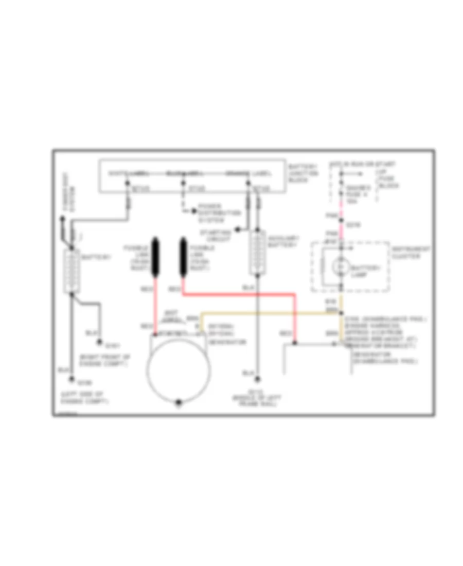 6 5L VIN F Charging Wiring Diagram for Chevrolet Cutaway G1998 3500