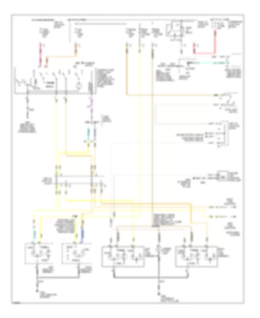 Exterior Lamps Wiring Diagram for Chevrolet Monte Carlo LS 2000
