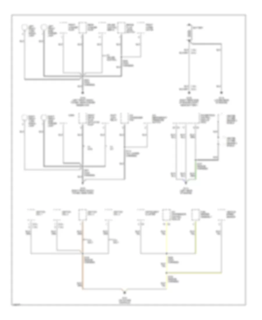 Ground Distribution Wiring Diagram 1 of 3 for Chevrolet Tracker 1999