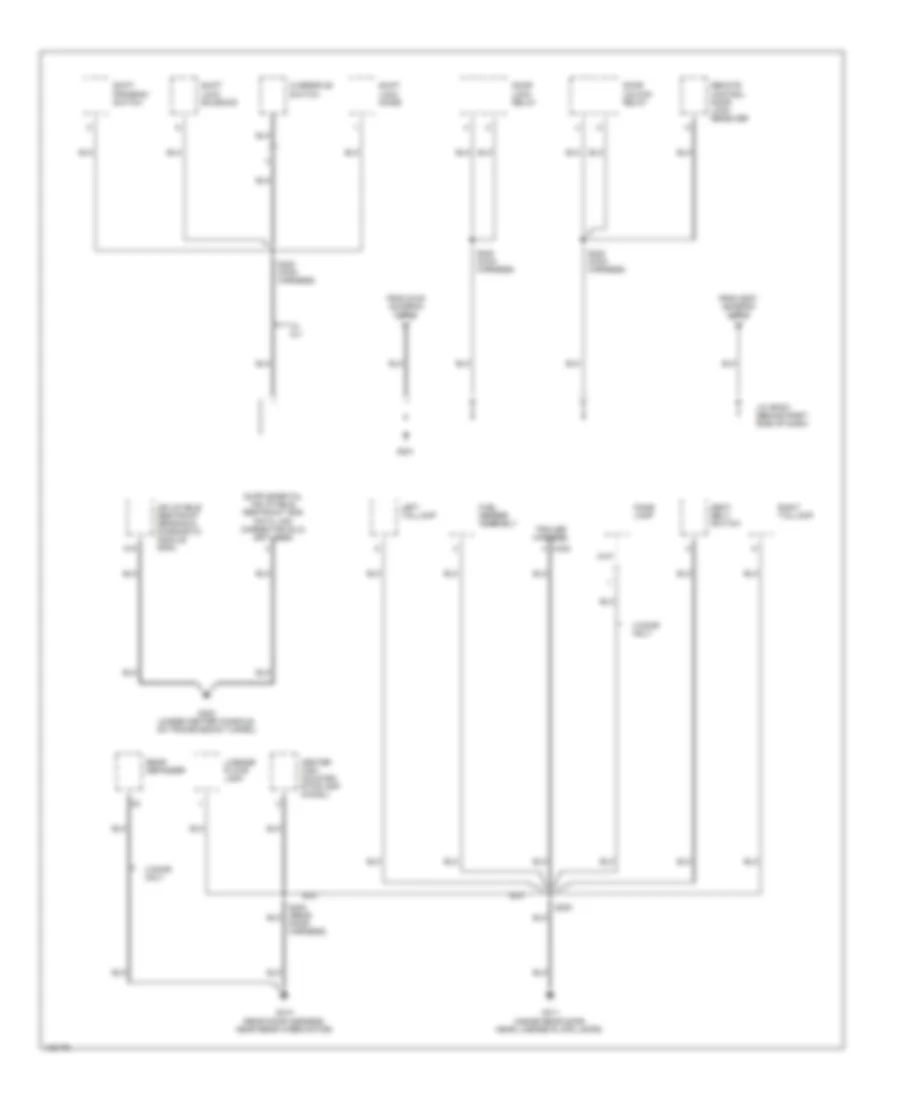 Ground Distribution Wiring Diagram 3 of 3 for Chevrolet Tracker 1999
