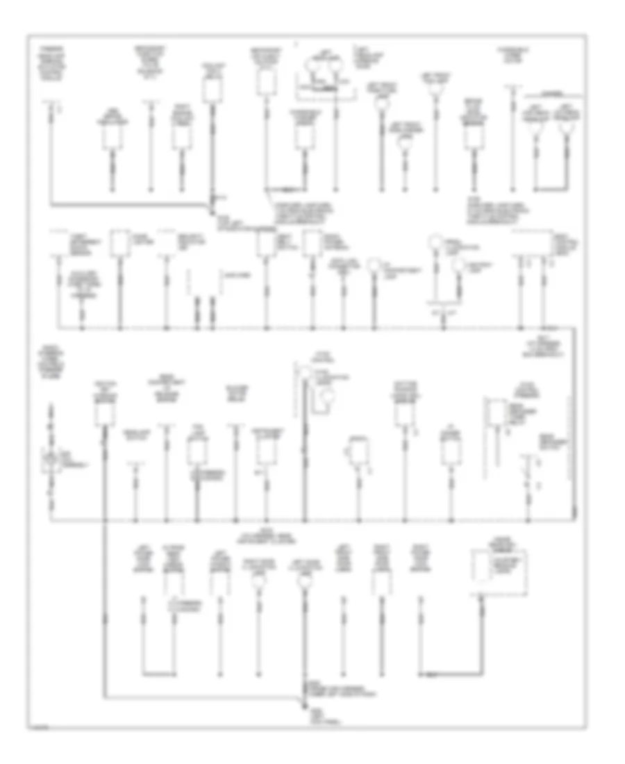 Ground Distribution Wiring Diagram 2 of 3 for Chevrolet Camaro SS 1999
