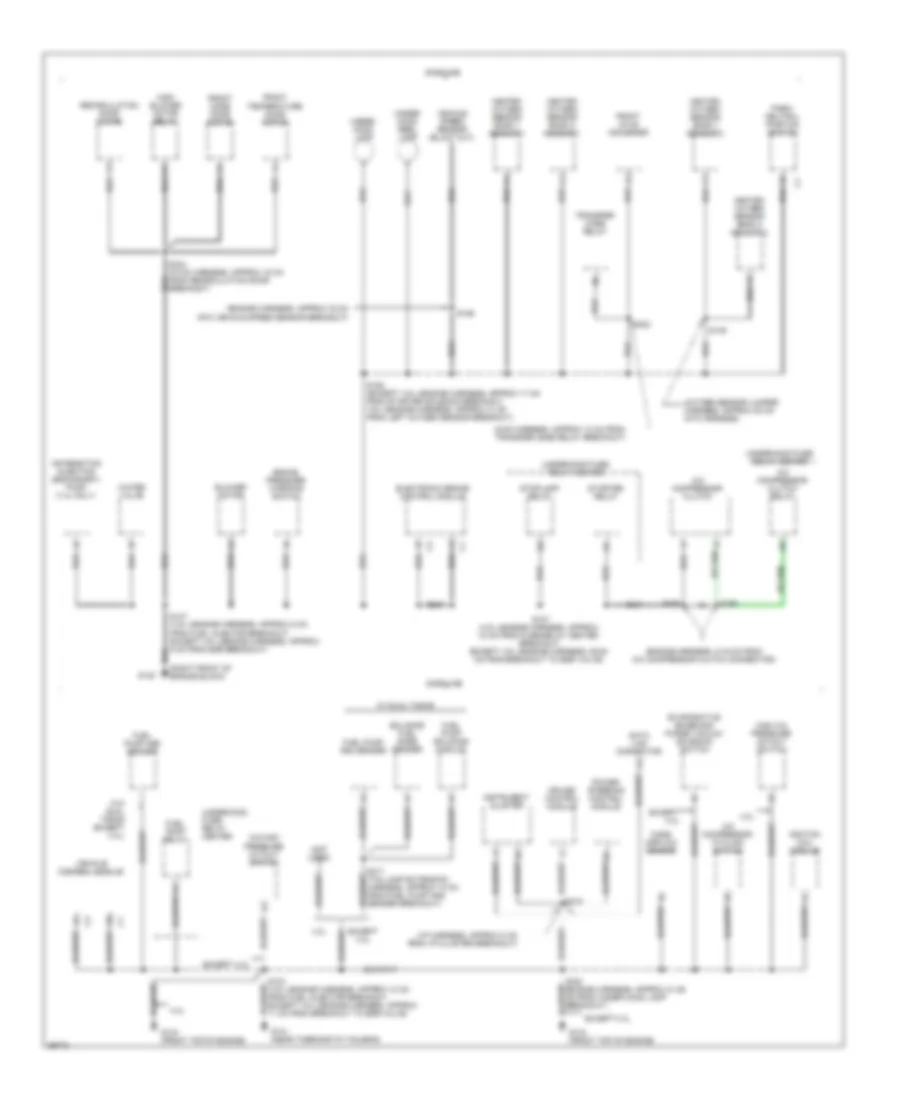 Ground Distribution Wiring Diagram (2 of 5) for Chevrolet Pickup C1500 1997