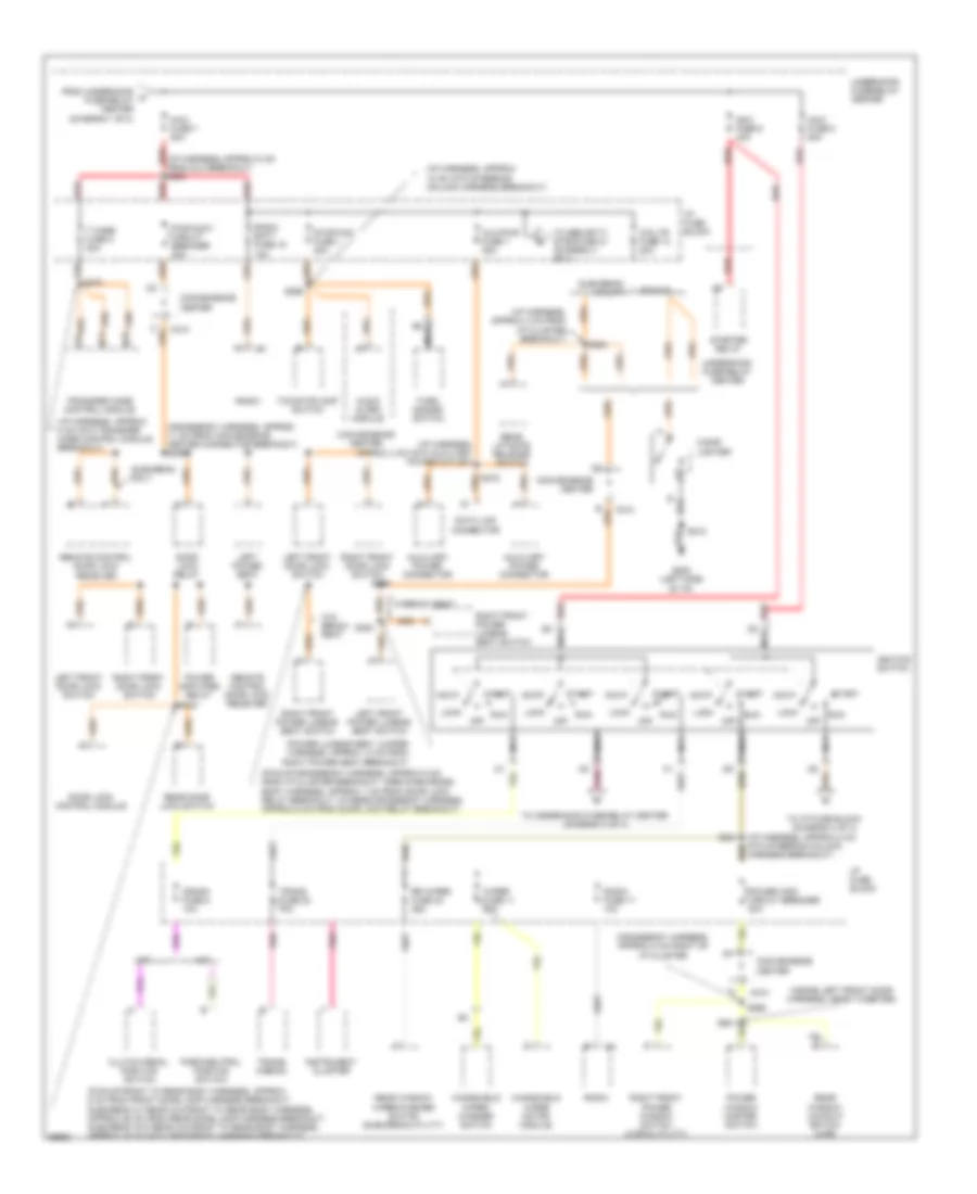 Power Distribution Wiring Diagram (2 of 4) for Chevrolet Pickup C1500 1997