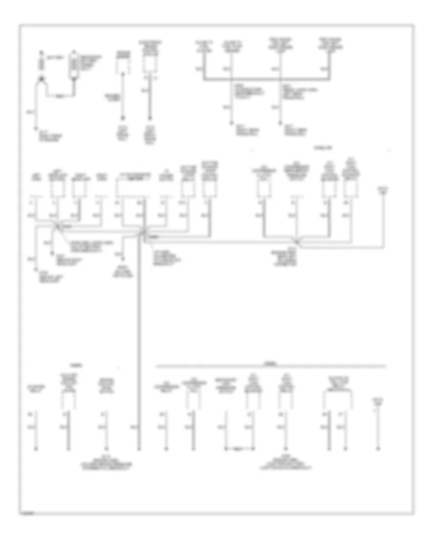 Ground Distribution Wiring Diagram Commercial Chassis 1 of 2 for Chevrolet Forward Control P12 1998