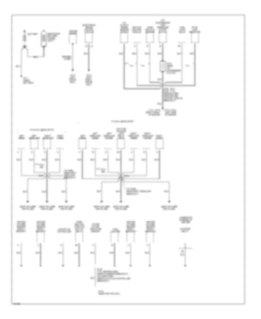 Ground Distribution Wiring Diagram Motor Home Chassis 1 of 2 for Chevrolet Forward Control P12 1998