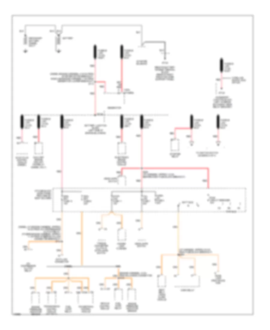 Power Distribution Wiring Diagram Commercial Chassis 1 of 4 for Chevrolet Forward Control P12 1998