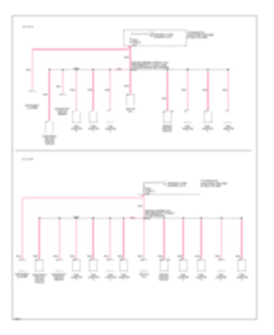 Power Distribution Wiring Diagram, Commercial Chassis (3 of 4) for Chevrolet Forward Control P12 1998