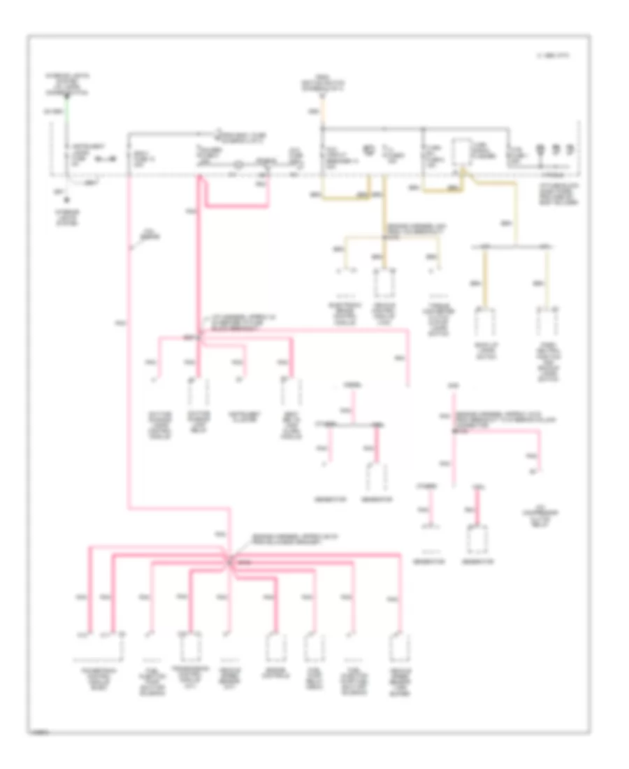 Power Distribution Wiring Diagram, Commercial Chassis (4 of 4) for Chevrolet Forward Control P12 1998