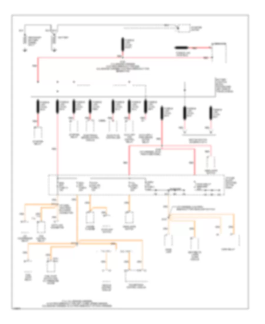 Power Distribution Wiring Diagram Motor Home Chassis 1 of 4 for Chevrolet Forward Control P12 1998