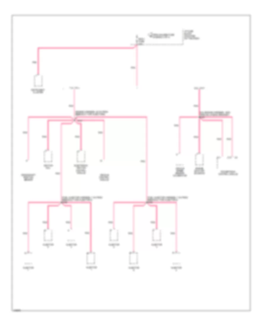 Power Distribution Wiring Diagram Motor Home Chassis 3 of 4 for Chevrolet Forward Control P12 1998