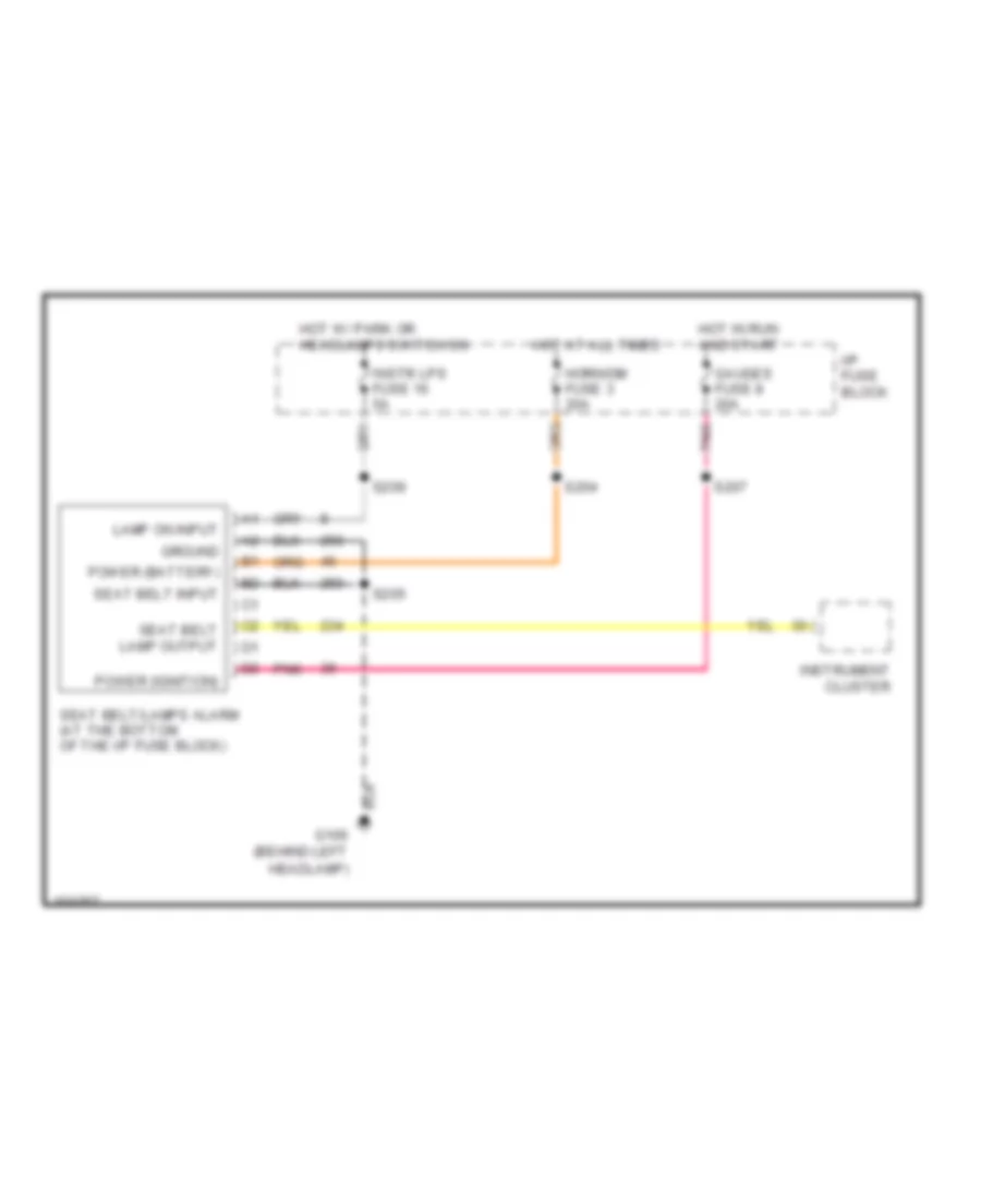 Warning System Wiring Diagrams Commercial Chassis for Chevrolet Forward Control P12 1998