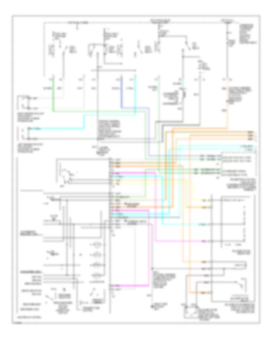 Manual A C Wiring Diagram 1 of 2 for Chevrolet Venture 1999