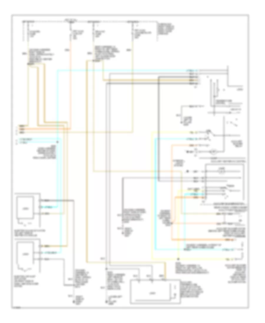 Manual A C Wiring Diagram 2 of 2 for Chevrolet Venture 1999