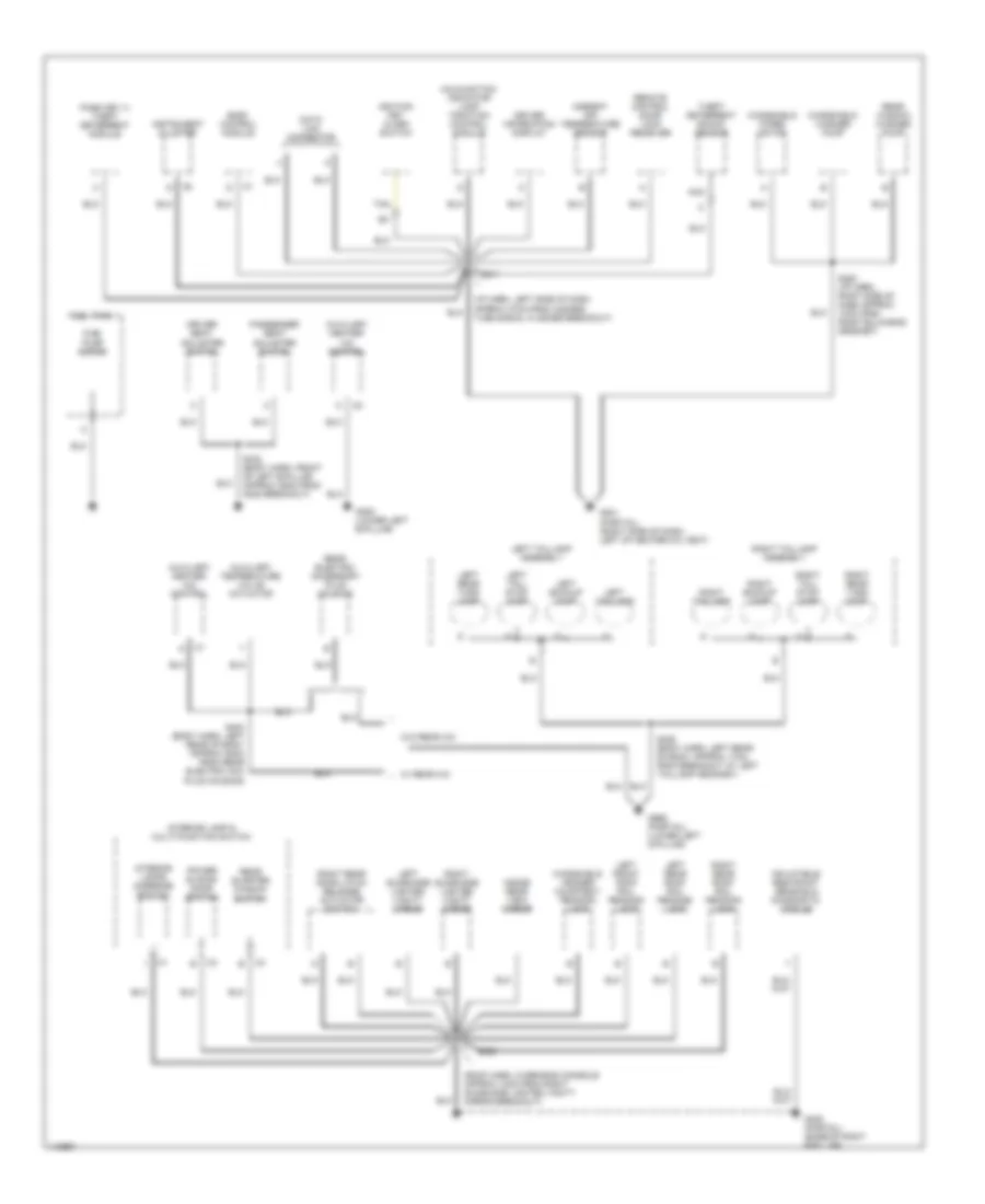 Ground Distribution Wiring Diagram (2 of 3) for Chevrolet Venture 1999