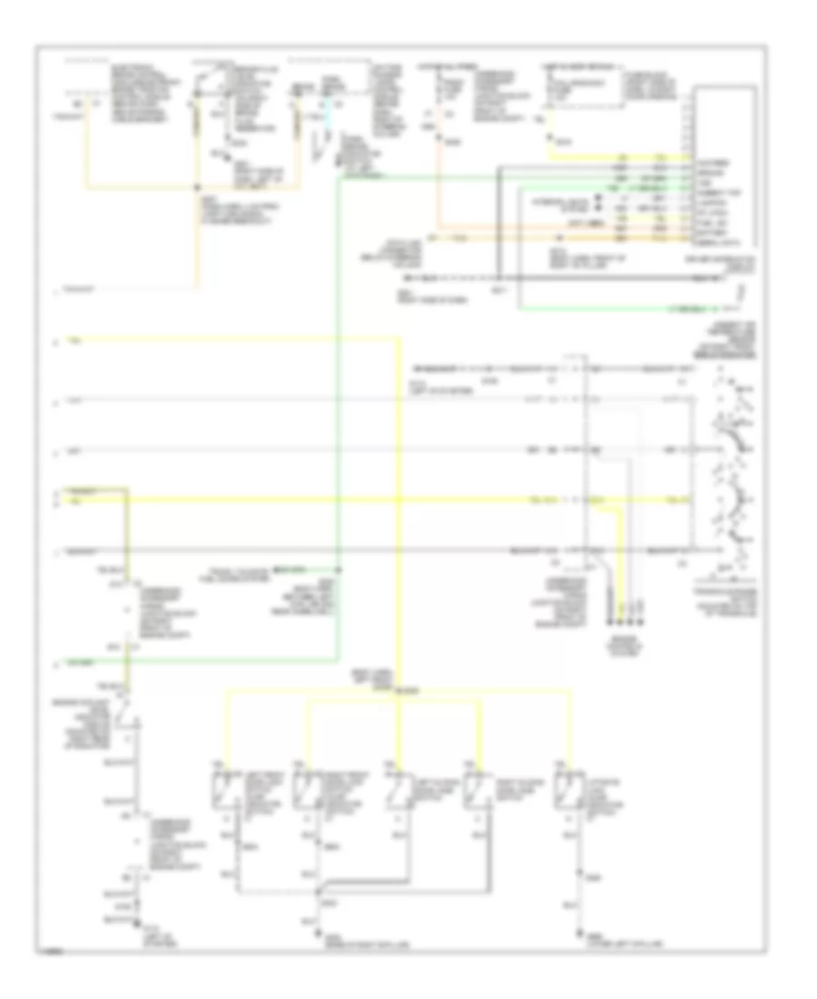 Instrument Cluster Wiring Diagram 2 of 2 for Chevrolet Venture 1999