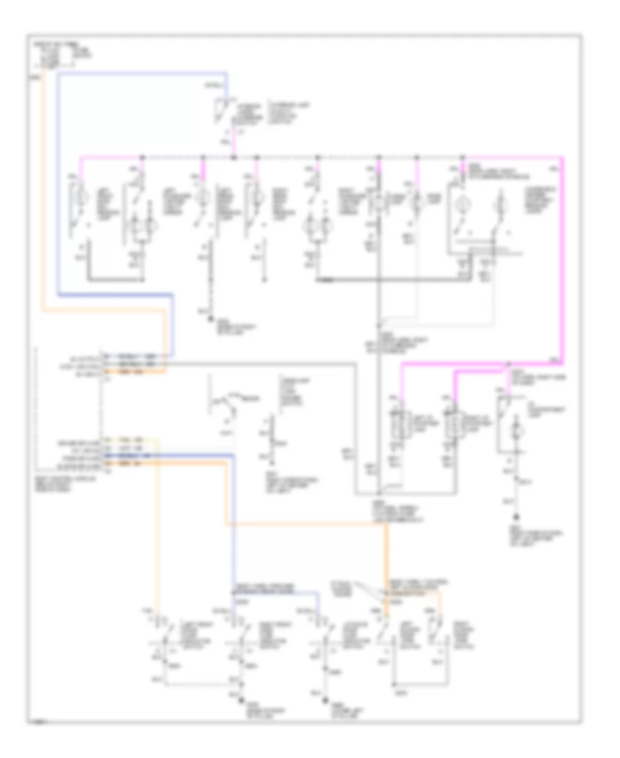 Courtesy Lamps Wiring Diagram for Chevrolet Venture 1999