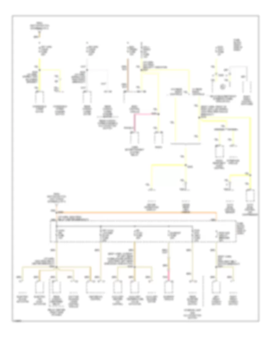 Power Distribution Wiring Diagram 4 of 4 for Chevrolet Venture 1999