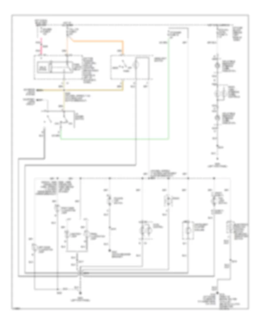 Instrument Illumination Wiring Diagram for Chevrolet Camaro Z28 1999