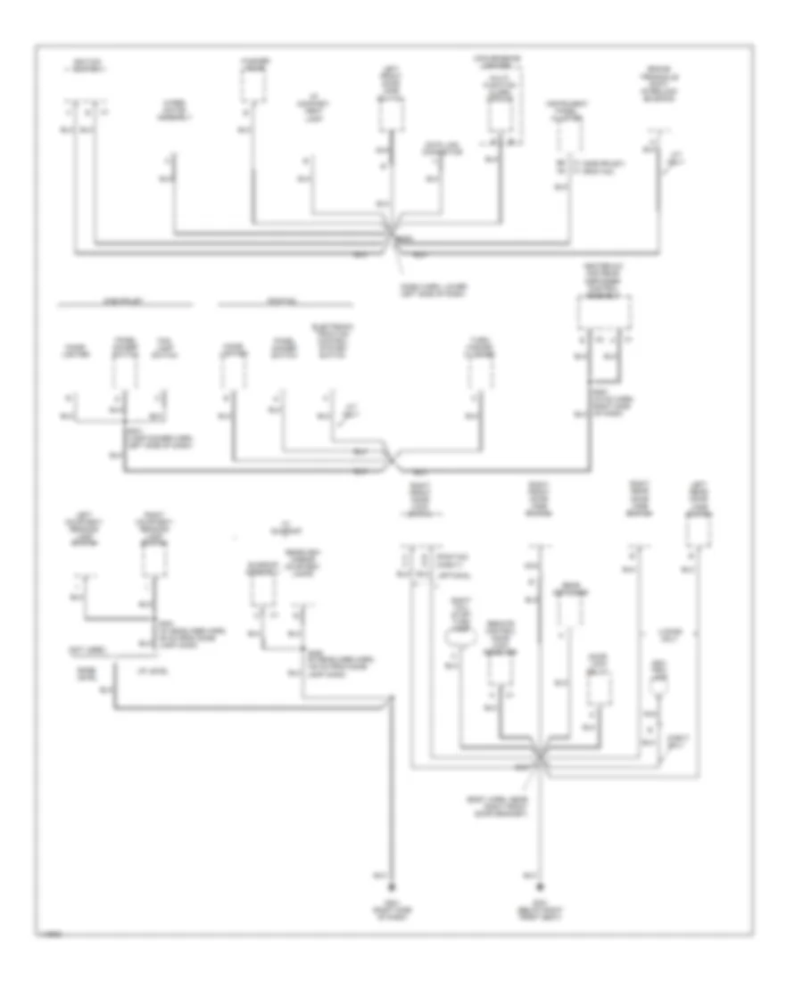 Ground Distribution Wiring Diagram (2 of 3) for Chevrolet Cavalier 1999
