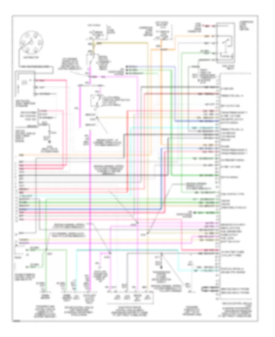 4 3L VIN W Engine Performance Wiring Diagrams 4 of 4 for Chevrolet Pickup C1997 3500