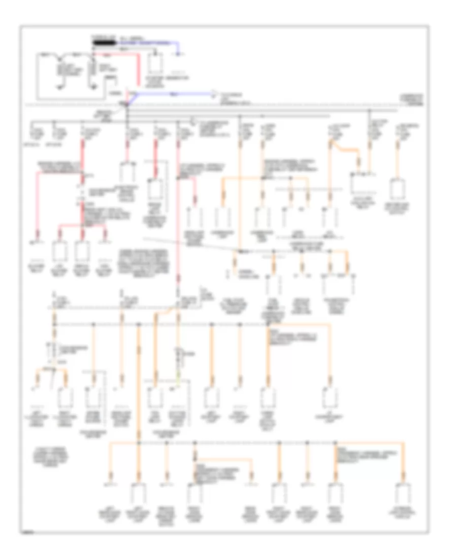 Power Distribution Wiring Diagram 1 of 4 for Chevrolet Pickup C1997 3500