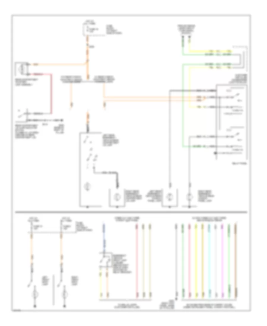 Exterior Lamps Wiring Diagram, with Police Or Emergency Vehicle Option for Chevrolet Lumina 1998