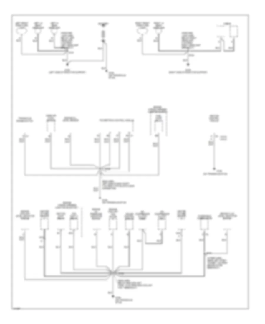 Ground Distribution Wiring Diagram 1 of 3 for Chevrolet Lumina 1998
