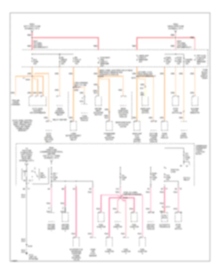 Power Distribution Wiring Diagram (2 of 4) for Chevrolet Venture LT 1999