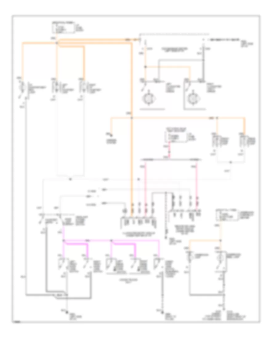 Courtesy Lamps Wiring Diagram for Chevrolet Tahoe 1996