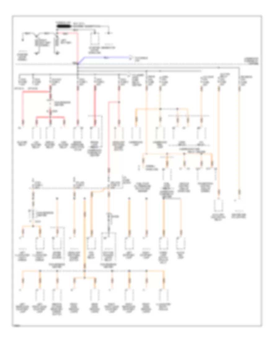 Power Distribution Wiring Diagram 1 of 4 for Chevrolet Tahoe 1996