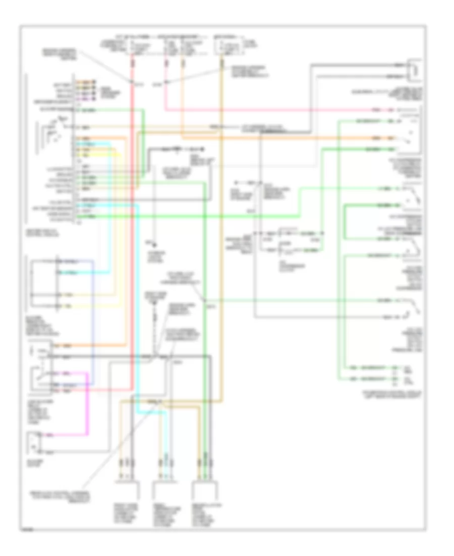 6.5L (VIN S), AC Wiring Diagram for Chevrolet Pickup K1500 1997