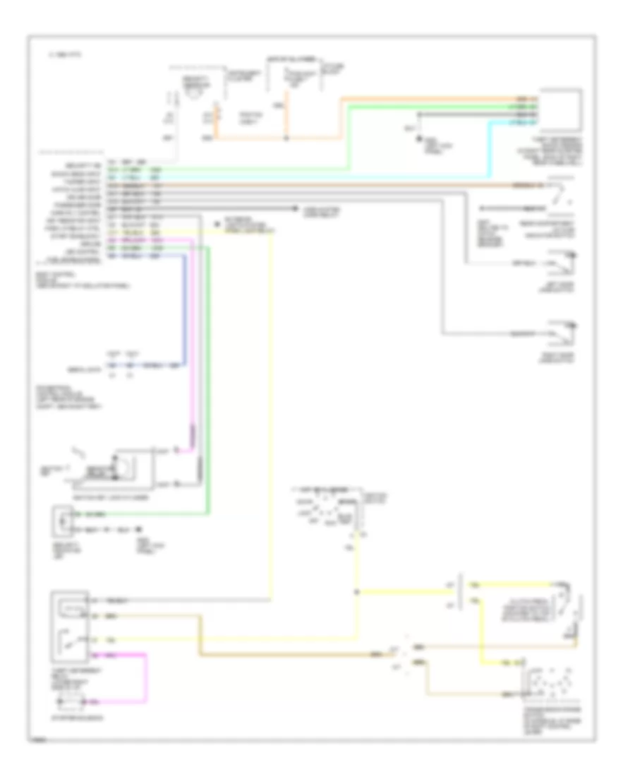 Anti theft Wiring Diagram for Chevrolet Camaro RS 1996