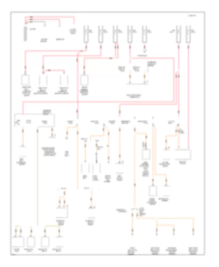 Power Distribution Wiring Diagram 1 of 3 for Chevrolet Camaro RS 1996