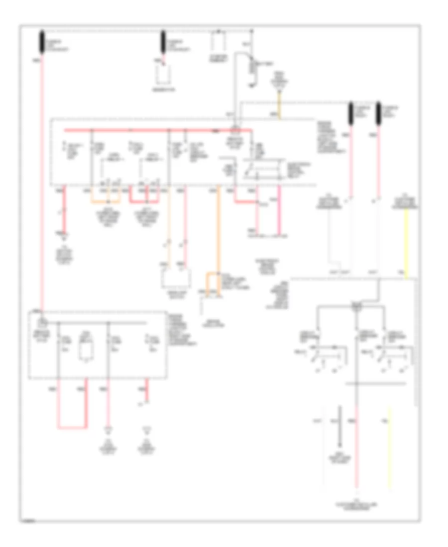 Power Distribution Wiring Diagram 1 of 4 for Chevrolet Lumina LS 1998