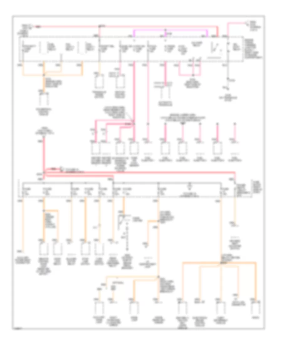 Power Distribution Wiring Diagram (2 of 4) for Chevrolet Lumina LS 1998