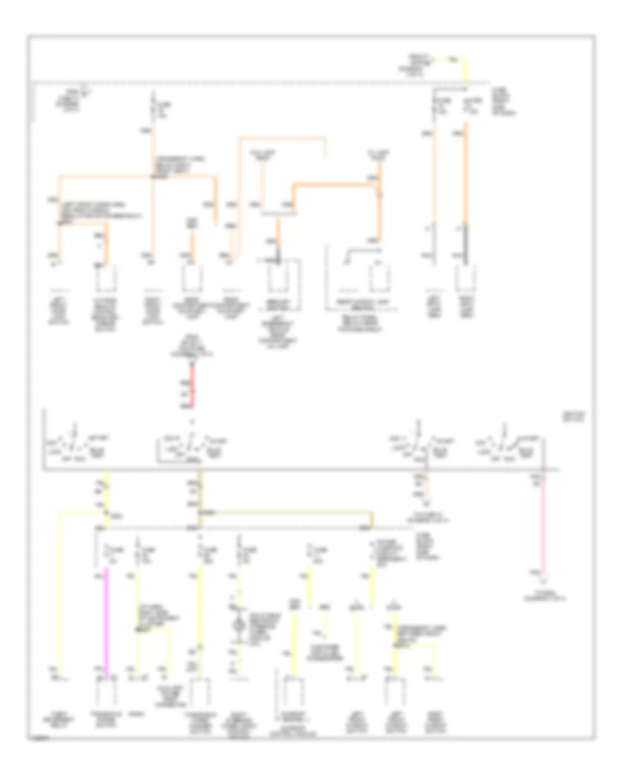 Power Distribution Wiring Diagram (3 of 4) for Chevrolet Lumina LS 1998
