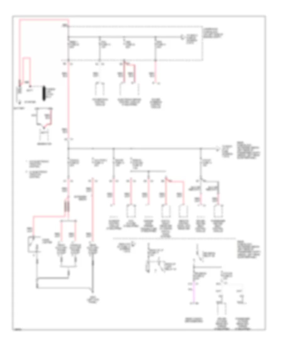 Power Distribution Wiring Diagram 1 of 5 for Chevrolet Malibu Maxx LS 2005