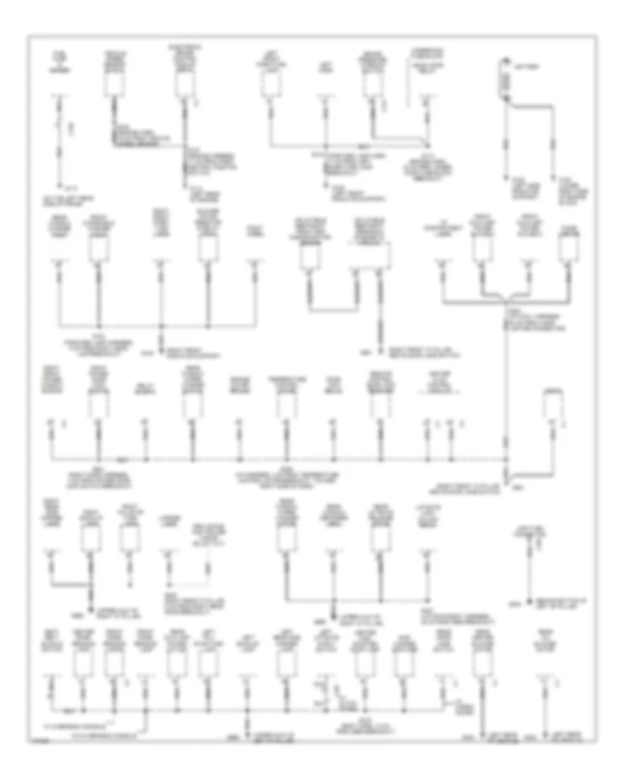 Ground Distribution Wiring Diagram (2 of 2) for Chevrolet Astro 2000