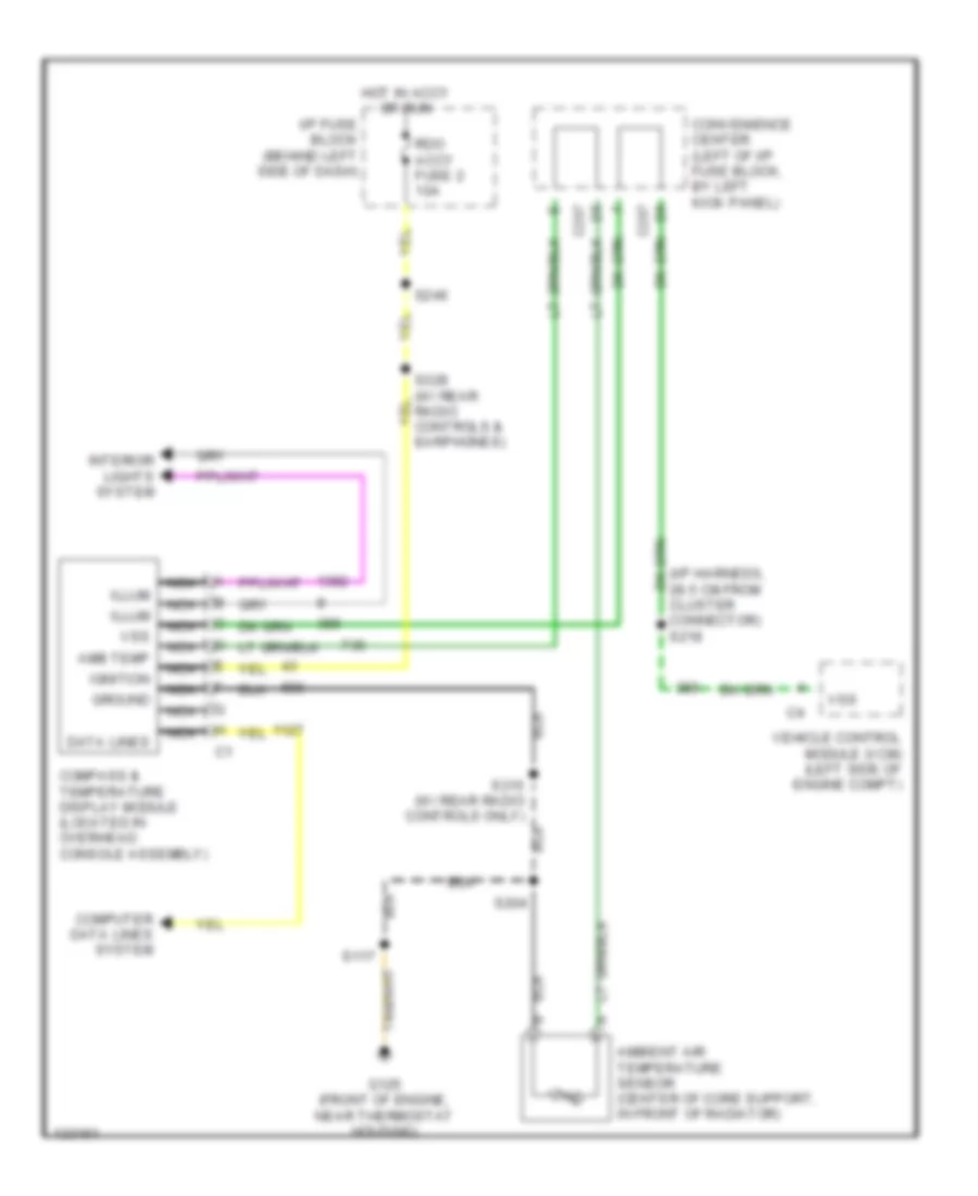 Overhead Console Wiring Diagram for Chevrolet Astro 2000