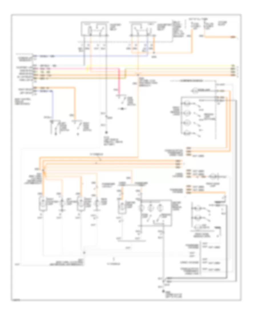 Courtesy Lamps Wiring Diagram 1 of 2 for Chevrolet Astro 2000