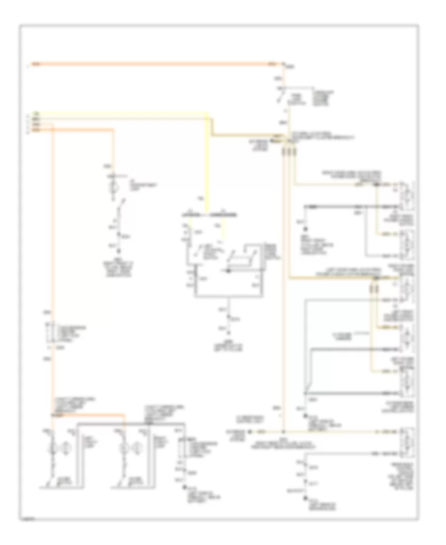 Courtesy Lamps Wiring Diagram (2 of 2) for Chevrolet Astro 2000