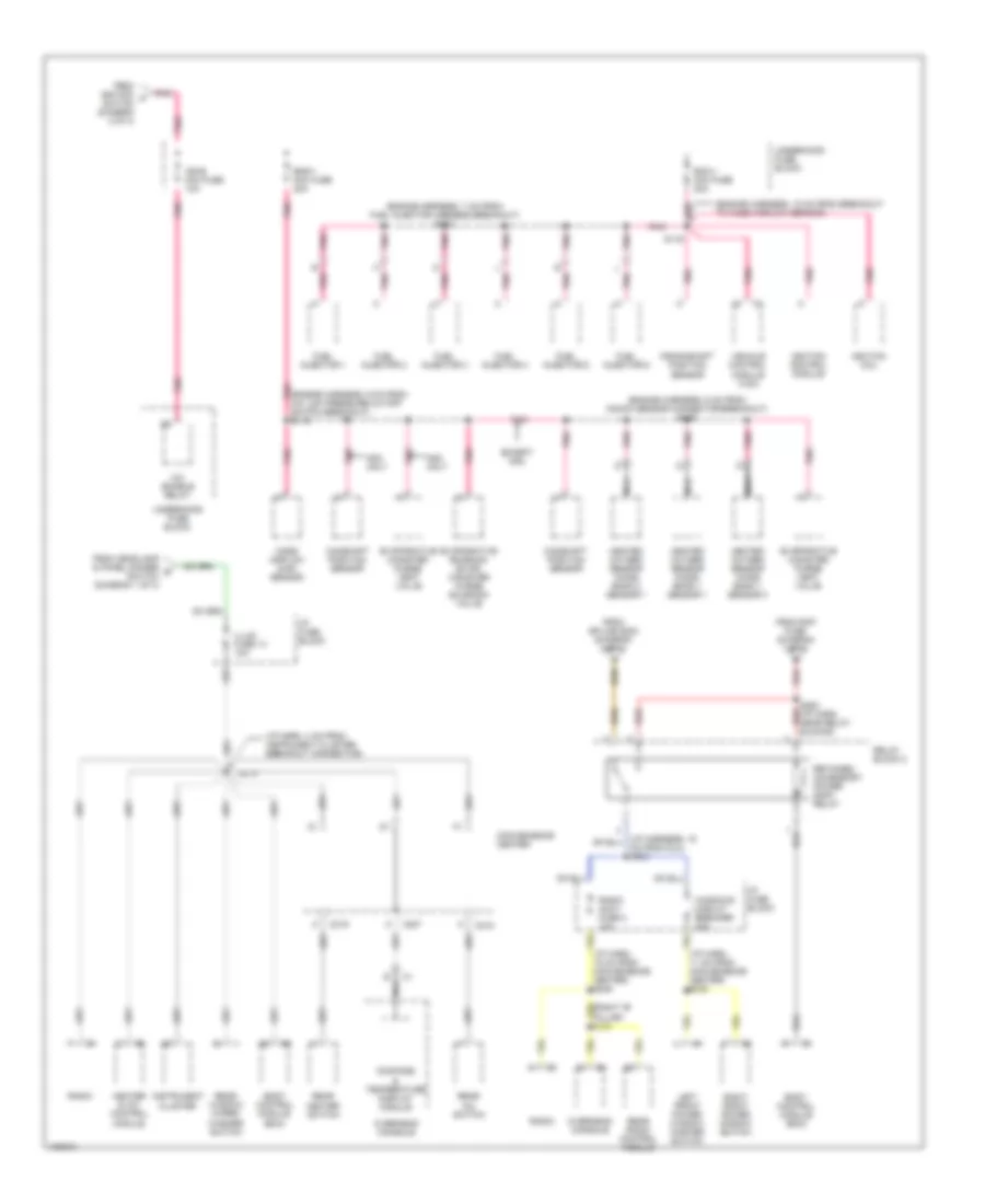 Power Distribution Wiring Diagram (3 of 3) for Chevrolet Astro 2000