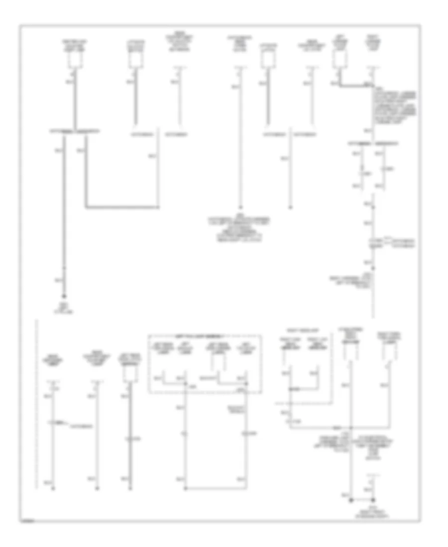 Ground Distribution Wiring Diagram (3 of 5) for Chevrolet Sonic LTZ 2012