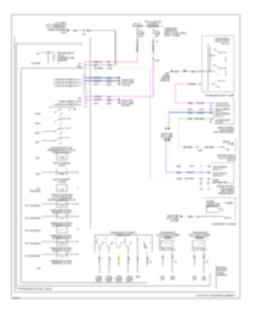 Transmission Wiring Diagram for Chevrolet Sonic LTZ 2012