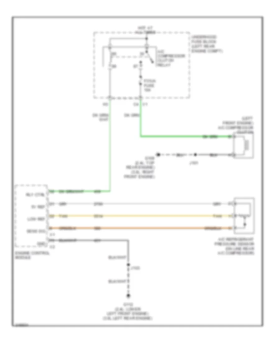 Compressor Wiring Diagram for Chevrolet Equinox LS 2011