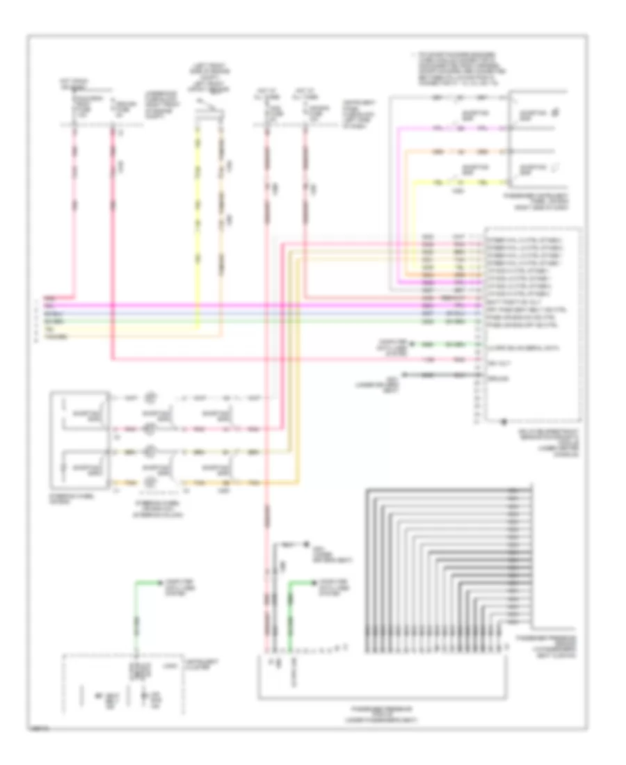 Supplemental Restraints Wiring Diagram 2 of 2 for Chevrolet Camaro SS 2012