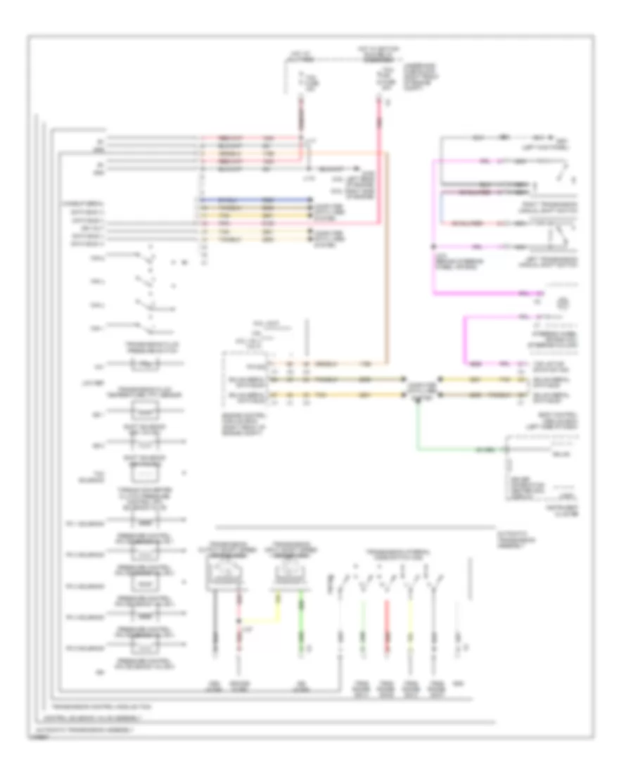 Transmission Wiring Diagram for Chevrolet Camaro SS 2012