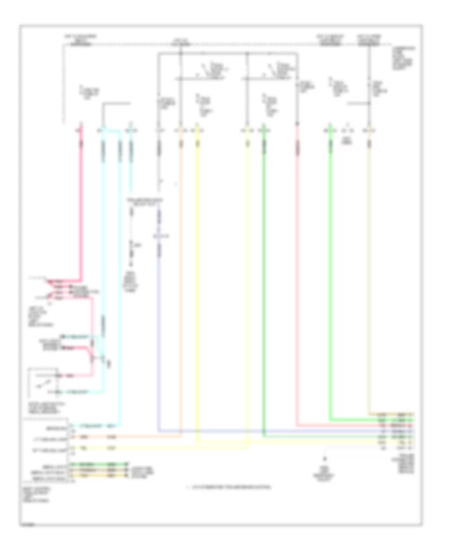 Trailer Tow Wiring Diagram for Chevrolet Suburban C2012 1500