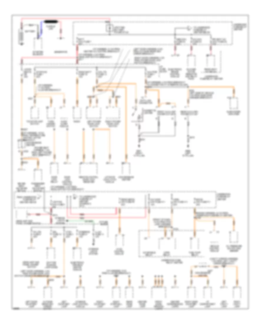 Power Distribution Wiring Diagram 1 of 3 for Chevrolet Astro 1997