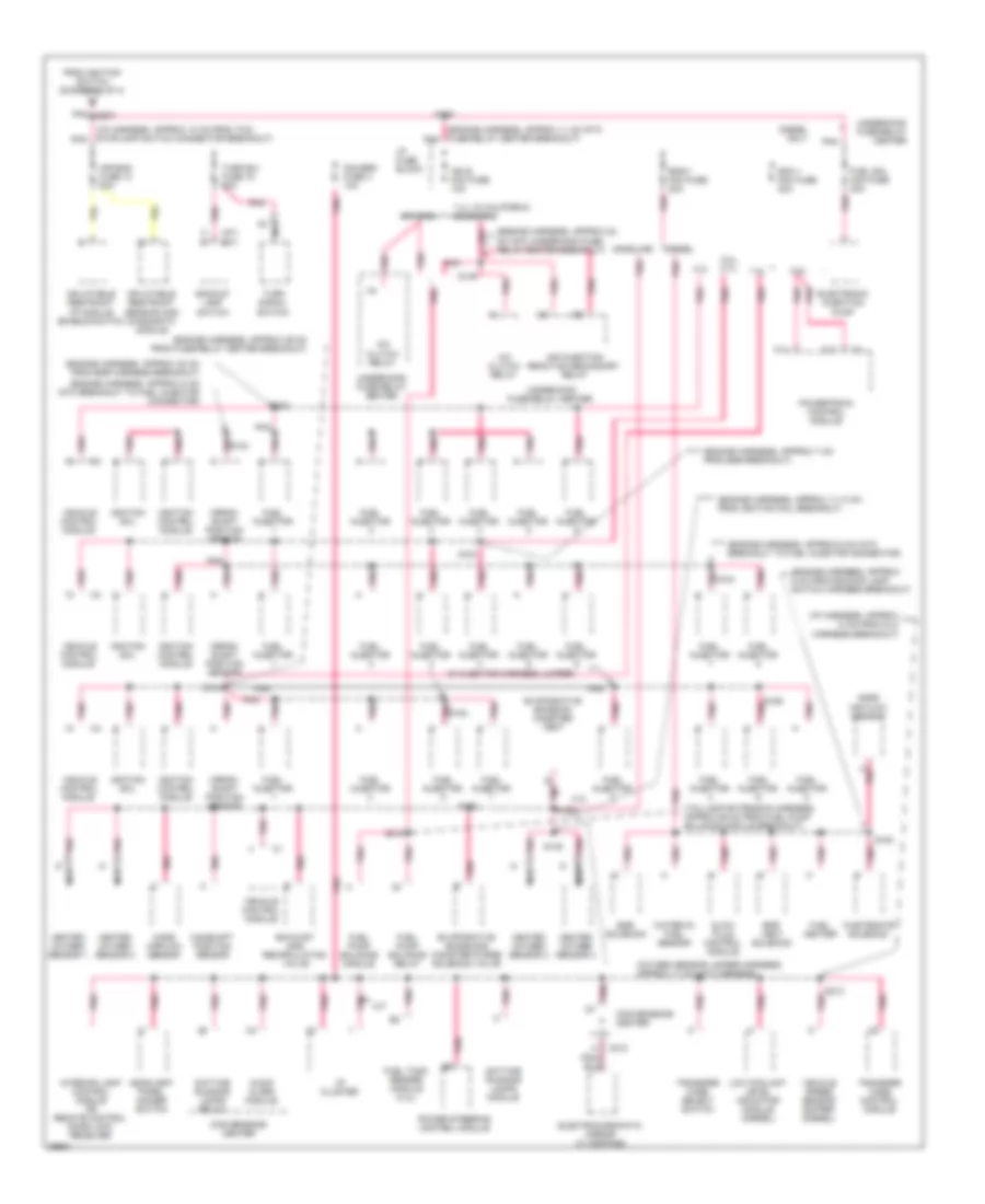 Power Distribution Wiring Diagram (3 of 4) for Chevrolet Pickup K2500 1997